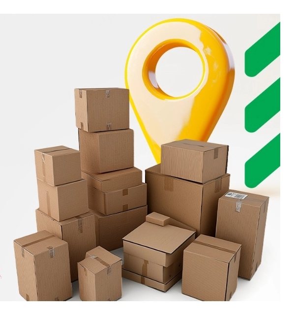 Caixas de mercadoria prontas para entrega da Itafarma Distribuidora